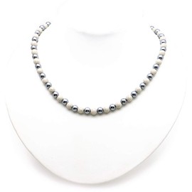 GOLD STONE Terahertz Ore Necklace 0.2 inch (6 mm) Power Stone, Easy to Install, Magnetic Type, Length Approx. 19.7 inches (50 cm)