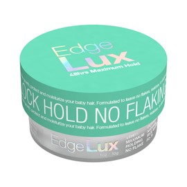 Lux Collection Edge Lux Edge Control Wax 48 Hour Maximum Hold No Flaking Natural Ingredients Scented Conditioning Styling Hair Gel Tamer (1 Ounce (Pack of 1), Peppermint)