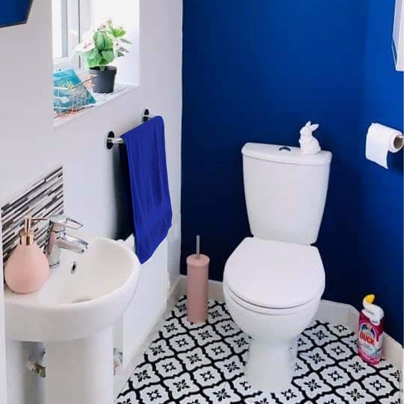 COZYART Royal Blue Bath Towels Set 6 Piece, 2 Bath