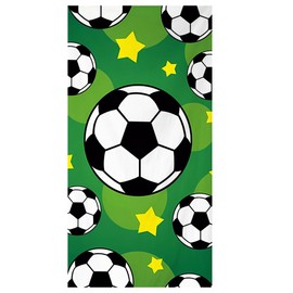 PLNVNVP Football Beach Towel, Football Towels, Sports Bath Towel, Microfibre Beach Towels, for Swimming, Surfing, Bath, Pool, Gym (140 x 70 cm)