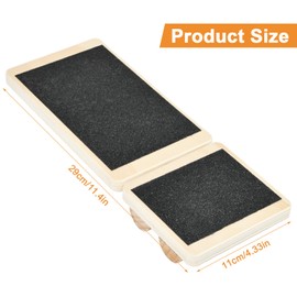 One-legged balance board, wooden balance trainer, non-slip foot trainer, prevents joint pain, balance cushion physiotherapy for ankle stretches, stability exercises and posture correction