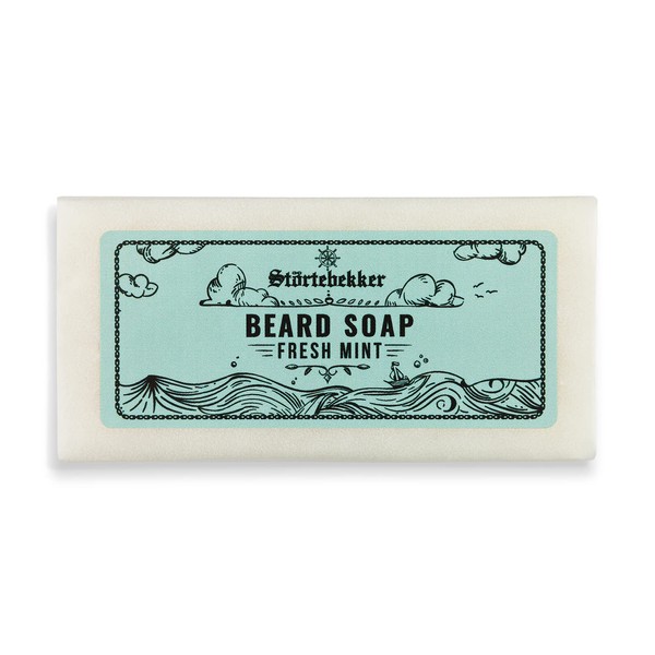 Störtebekker® Premium Beard Soap - Solid Shampoo for Daily Beard Care - Handmade Soap for Rich Foam - Vegan Beard Soap Men - 80 g