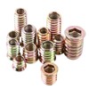 20Pcs/Pack M6 Threaded Inserts, Zinc Alloy Furniture Hex Drive Nut