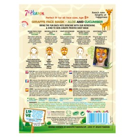 7th Heaven Born Free Giraffe Face Mask Enriched with Cucumber and Aloe Vera