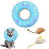 3-Piece Soft Recovery Collar for Cats and Small Dogs,Cat Donut