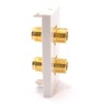 kenable Faceplate Module Twin F Type Satellite Panel Mount Stub