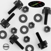 Caterpillar Red 50x Black Slotted Thumb Screws M3 x 10mm