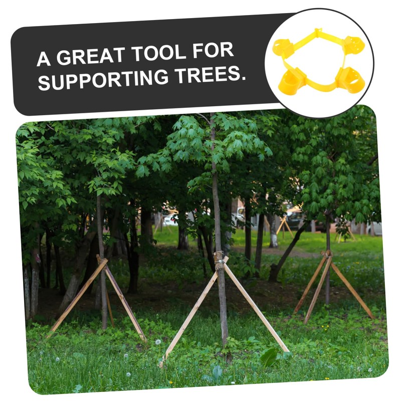 IWOWHERO 4Pcs Tree Support Bracket Straps for Stabilizing Trees Wind