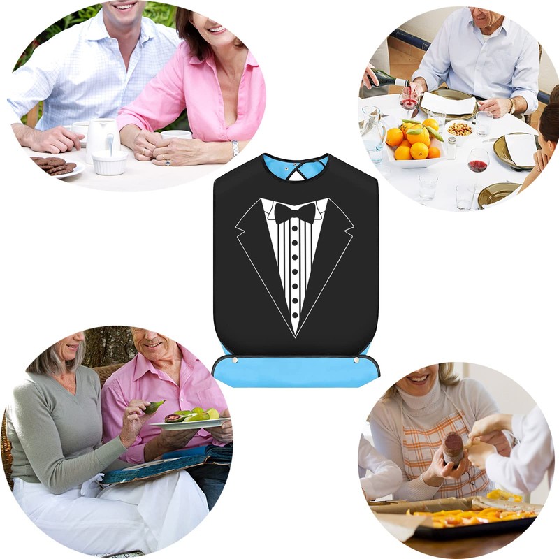 BWWKTOP Wedding Bibs For Groom Bridal Shower Gift Tuxedo Suit