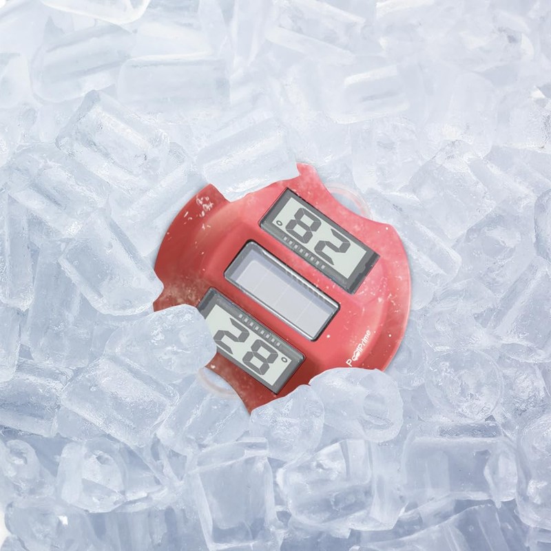 Solar Digital Pool Thermometer with Easy to Read Large LCD