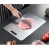 1 Pack 9x13" Stainless Steel Cutting Board for Kitchen,Fruit Cutting