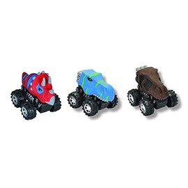 Wild Republic T-Rex, Triceratops, T-Rex Skeleton, Push Action Motor Vehicle, Gifts for Kids, Imaginative Play, Motor Headz 5 Inches
