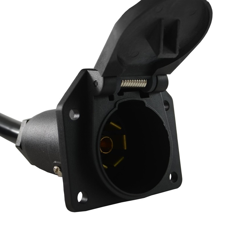 Conntek 10110-096EX 7-Way Inline Trailer Extension Cord (8 Feet)