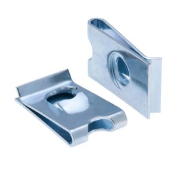 Spire Clips, U Type 4.8 mm U-Nails, Caught Screws, Zinc Coated Quick Fixings, U Nuts, Self-Tapping Screws, Panel Clips, Universal Car Mounting Brackets (10 Pieces)