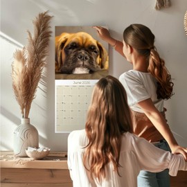 2025 2026 Boxer Puppies Calendar - Dog Breed Monthly Wall Calendar - 12 x 24 Open - Thick No-Bleed Paper - Giftable - Academic Teacher's Planner Calendar Organizing & Planning - Made in USA