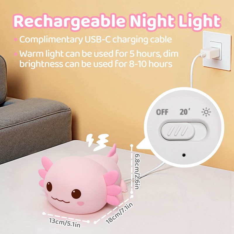 Caaaat Axolotl - Luces nocturnas para niños