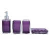4Pcs/Set Acrylic Bathroom Accessory Set Toothbrush Soap Dish Holder for