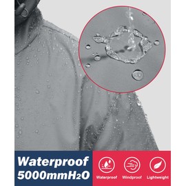 SWISSWELL Men's Rain Jacket Windbreaker Packable,Lightweight Golf Rain Coat Inner Pocket for Camping Hiking Cycling