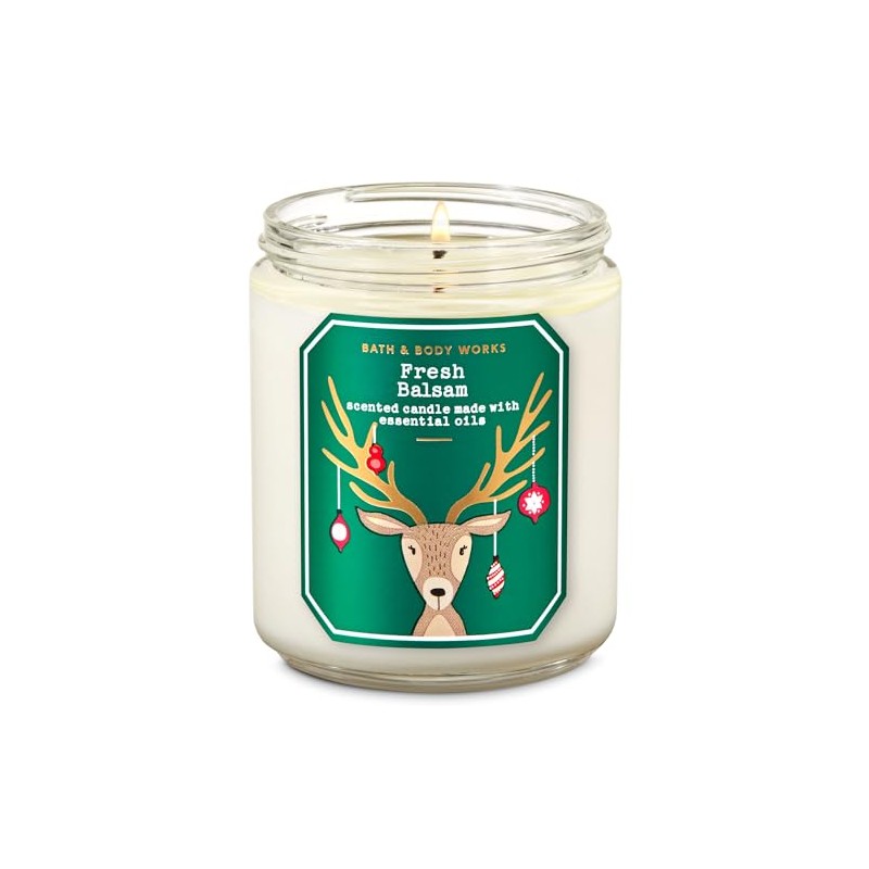 White Barn Fresh Balsam Single Wick Candle