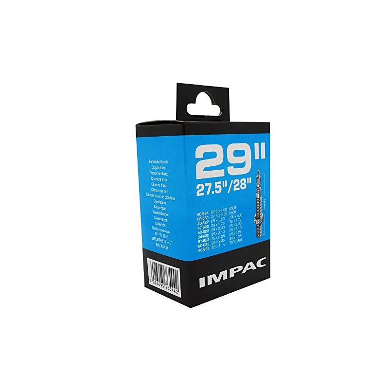 Schwalbe Unisex's IMPAC SV29 Tubes, Black, 40/60-584/635