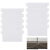Eterspr Pack of 10 Slat Curtains, Plastic, White, for Vertical