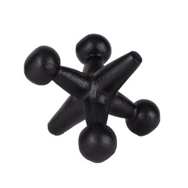 100 North Jack Game Piece Black 4.5 Inches Metal Tabletop Collectible Figurine