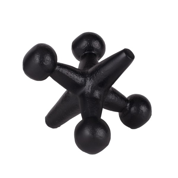 100 North Jack Game Piece Black 4.5 Inches Metal Tabletop