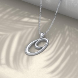 Initial Necklaces 26 Capital Letter Necklaces S925 Sterling Silver Letter Pendant Initial Necklaces for Women -O