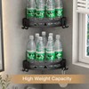 VOLPONE Corner Shower Caddy with Razor Holder Adhesive Shower Shelf