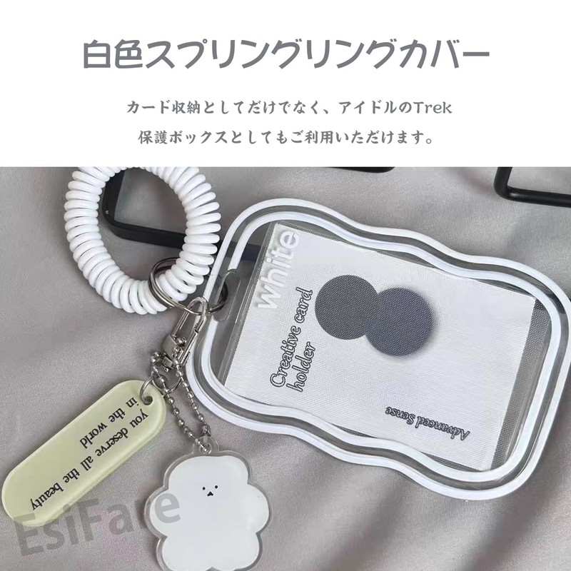 EsiFare Card Case, Key Holder, Clear on Both Sides, Set