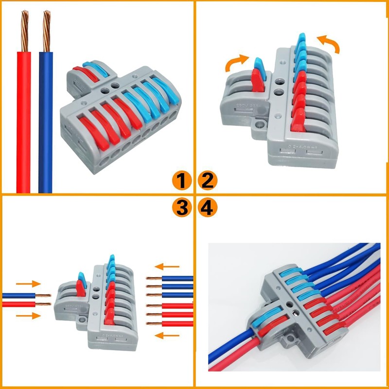 CESFONJER Electric Clamps, Pack of 6 Compact Connection Clamps for