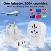 Maplin Worldwide Travel Adapter, 20W PD, 2 USB-C & 1