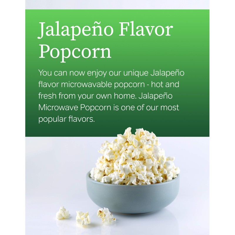 Preferred Popcorn Microwave Popcorn, Non-GMO, Whole Grain, Gluten Free (Jalapeno,