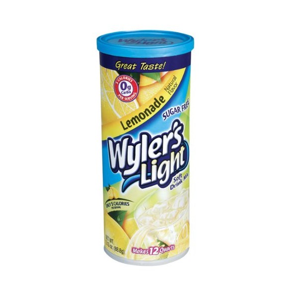 Wyler's Light Sugar Free Drink Mix, Lemonade, 3.13-Ounce (Pack of 3)