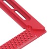 Hole Scribing Ruler Aluminium Alloy Woodworking Right Angle Ruler 45