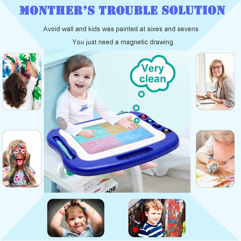 Magnetic Drawing Board,Large Doodle Board Toddler Toys for Girls Boys