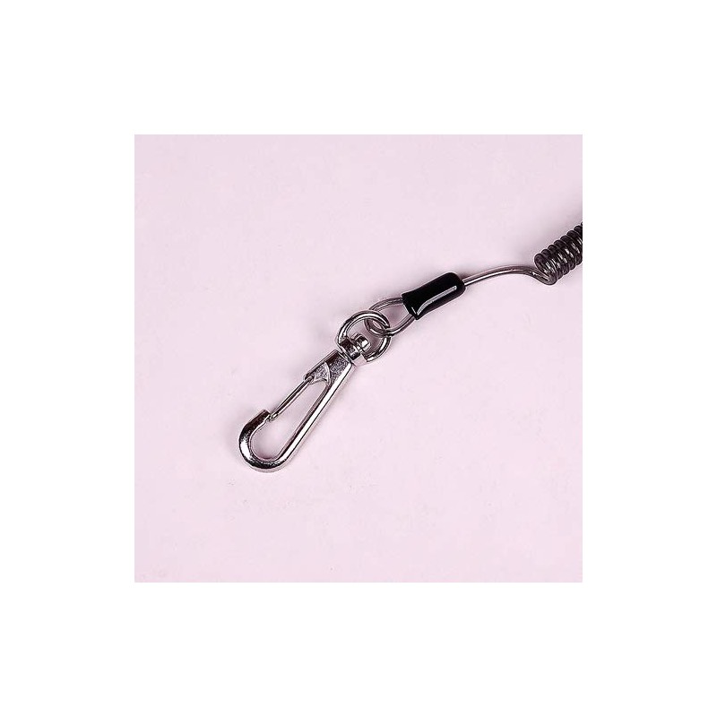 Good-L Coil Key Chain 320 (Reinforced Wire), Black