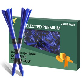 AXKAL Golf-Tees aus Kunststoff, 8,9 cm, 7,9 cm, unzerbrechlich, 76,2 cm, 50, 100 Stück, Upgrade, lang, stärker, langlebig, stabil, reduziert Reibung, seitliches Drehen, Geschenk für Damen, Blau, 30