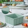 Silicone Freezer Tray for Soup Ice Cubes: 2-Cup Freezing Trays