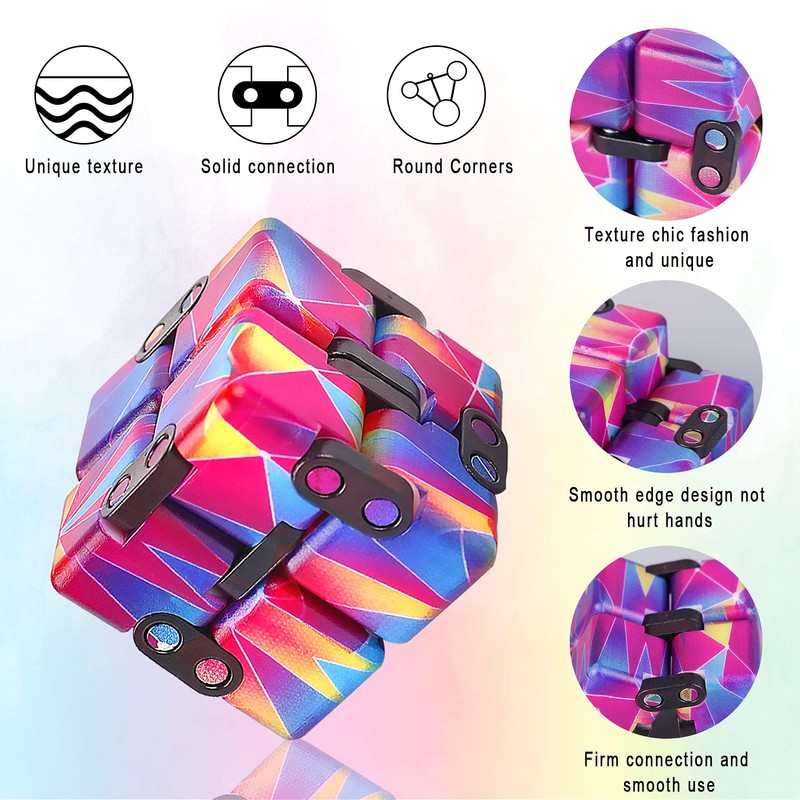 1 Packs Infinity Cube Toy Stress Relieving Fidgeting Game for