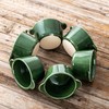 Creme Brulee Ramekins Ceramic Bowls - VICRAYS Mini Custard Cups