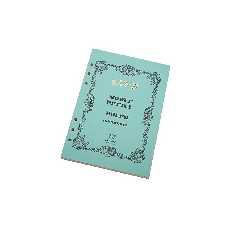 Life Noble R302 Personal Organizer Refill, Horizontal Rule, A5