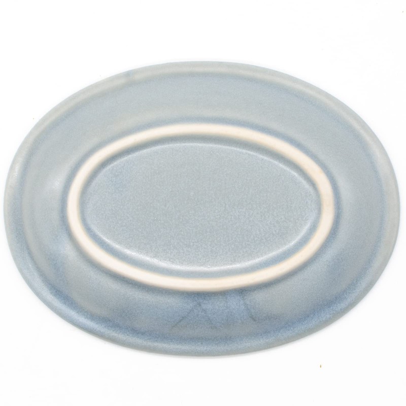 Mino Ware 513-0104 Oval Oval Small Plate, Approx. 5.1 x