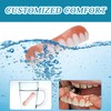 4 Pairs of False Teeth Veneers, Dentures Temporary Teeth, Safe
