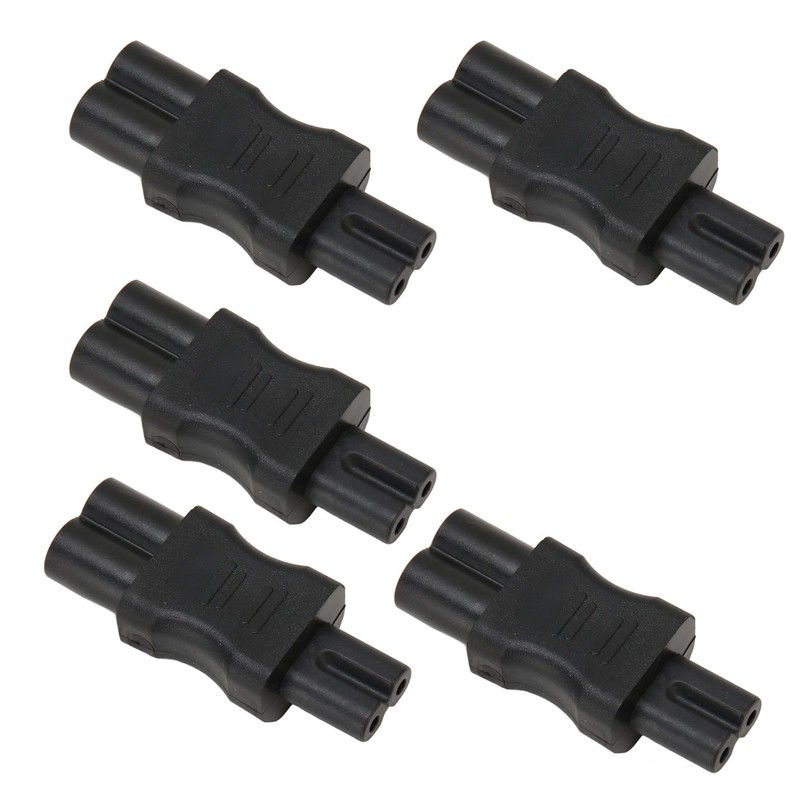 5Pcs IEC320 C6 to C7 Receptacle Connector Power Adapter Supply