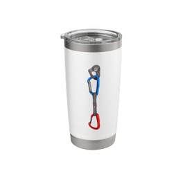 Rock Climbing Hanger and Carabiner QUICKDRAW Stainless Steel Insulated Tumbler