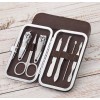 Gneric 2 Kit Portátil Manicura Tijeras Corta Uñas Aluminio Viaje7pz
