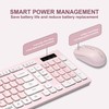 Wireless Keyboard and Mouse Combo, Reccazr 2.4G Full-Sized Keyboard and
