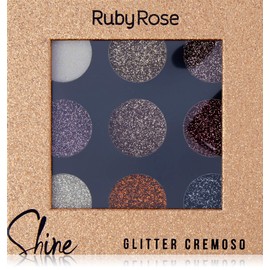Paleta de Glitter Sombras en Crema para Ojos - Shine Glitter Cream de Ruby Rose