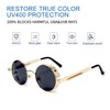 GLCLRS Polarized Steampunk Sunglasses, UV Protection, Metal Frame, Outdoor Circle